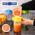 22.31oz Glass Lemon Juicer, Small Grapefruit and Citrus Juicer, Extractor Manual Hand with Handle and Pour Spout, BPA