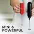 Zulay Kitchen Powerful Mini Milk Frother Handheld - Electric Hand Mixer - Portable Frother Wand for Coffee, Small Drink