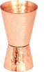 Copper Jigger, Double 1oz/2oz Measuring Jigger for Cocktail Mixing, Solid Hammered Copper to Prevent Tarnish