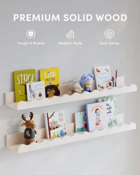 Seocry 23 Inches) Nusery Shelves (White
