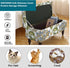 13) KRFOONN Rectangle Ottoman Covers Stretch Folding Storage Ottoman Bench Cover Printed Storage Footstool Covers