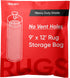 Rug Storage Bag, 3 Mil Heavy Duty for Moving and Storage, Fits Rugs up to 9' x 12' - No Vent Holes