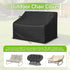 50"L48"W37"H) Kasla Patio Double Chair Cover, Waterproof Heavy Duty Cover for Outdoor Loveseat & Glinder Bench