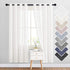 NICETOWN Semi Sheer Linen Curtains, Grommet Casual Window Treatment, 72" Long, Ivory, 1 Panel = 52" W, Sold by 2