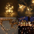AKOAK 20 Light,3 Meter/9.8ft Warm White Twinkle Star String Lights,Battery Operated LED Star Shaped Fairy
