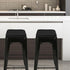 Set 2, 2) SINOSSO Magnetic Memory Foam Metal Stool Cushions of Luxury Velvet Bar Cafe Stackable Chair Seat Pads