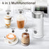 SIMPLETASTE Milk Frother, 4-in-1 Electric Milk Steamer, Automatic Foam Maker and Milk Warmer for Latte, Cappuccinos