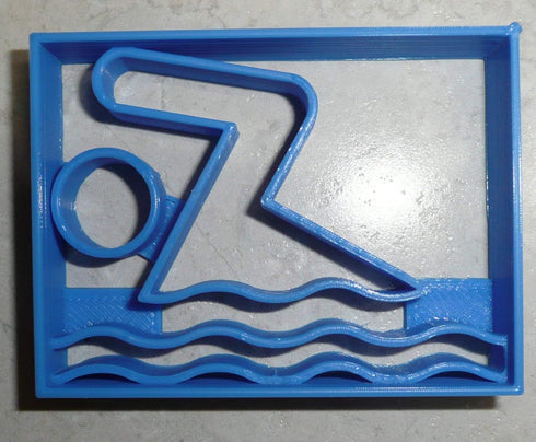 SWIMMING SYMBOL SCHOOL POOL WATER SWIM SPORT ATHLETICS COOKIE CUTTER - MADE IN USA PR2498