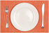 SHACOS Placemats Set of 6, Woven Vinyl Place Mats for Dining Table, Indoor Outdoor Wipe Clean (6, Orange)