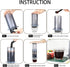 Topyond Coffee Machine, Portable Maker for Camping & Travel, Easy to Clean, 4 Cup Capacity