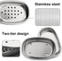Miruchertter Countertop Stainless Steel Soap Dish with Double Layer Draining for Bathroom, Chrome Brushed Nickel Soap