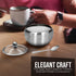 12oz Countertop 350ml Sugar Bowl with Lid and Spoon | Sugar Container for Coffee Bar | Stainless Steel Holder Jar