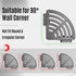 GQIRIL 2 Corner Shower Caddy Shelves - Suction Cup Shower Organizer Shelf with Hooks, Adhesive Bathroom Wall Hanging