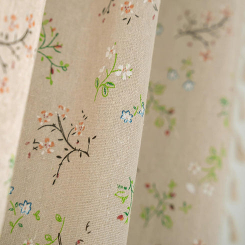 84 Inches 1 ENJOYBRIDAL Floral Living Room Curtains Long Doorway Vintage Semi Sheer Drapes Farmhouse Nursery Bohemian