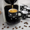 City to Cottage Ceramic Espresso Cups Set of 4, Handcrafted Black and White Polka Dot Espresso Mugs
