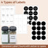 ComSaf 15Pcs 4oz Glass Spice Jars with Metal Lids, 93 Labels, a Handy Funnel, a Pepper Grinder, Shaker Cap, Empty Spice Containers and Square Spice Bottles for Kitchen and Seasoning