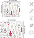 Nander Beautiful Christmas Tree Dish Drying Mat, Absorbent Reversible Dish Draining Mat for Kitchen Counter