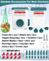 Set, 1.9 Gallon/17.7 Chicken Feeder and Waterer Pounds, Automatic Chicken Feeders and Chicken Waterer, Detachable