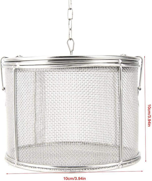 Tea Infuser, Stainless Steel Extra Fine Mesh Tea Ball Strainer, Spice Filter with Extended Chain Hook