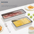2 Pcs Deli Containers with Lids, Bacon Container for Refrigerator, Fridge Organizer, Cheese Container for Fridge, Dishwasher Safe Long Deli Meat Storage Containers Fruit Tray with Lids