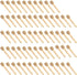 WEFOO 100 PCS Wooden Honey Dipper Sticks, 3 Inch Honey Sticks Mini Honeycomb