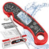 Meat Thermometer Digital for Grilling, ANDAXIN Waterproof Ultra-Fast Instant Read Food Thermometer (Red/Black)