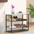 4 3 11.8" 25" 20" Closet Garden you Shoe Rack for Entryway Tiers D x W x H, Metal Shoe Rocks with White Wooden