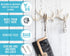 Comfify Vintage Cast Iron Deer Antlers Wall Mounted Hooks | Antique White Metal Clothes Hanger Rack