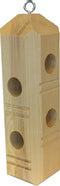 Wildlife Sciences Suet Plug Feeder, Bevel Cut Pine Post by Wildlife Sciences