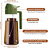 2Pcs 16oz/470ml 2 1 YARRAMATE Dark Brown Oil Sprayer for Cooking with Stickers, Food-grade Premium in Olive Oil