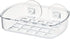 5.25" 4" 2", Clear,19600 iDesign BPA-Free Plastic Suction Bar Soap Dish - x x