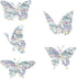 Set of 20 Butterfly Static Window Clings, Anti Collision Decals for Bird Strikes, Glass Awareness Stickers