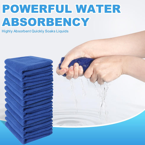 Keith Lun 6 Pack 100% 12x12Inch Cotton Wash Cloth, Highly Absorbent and Soft Feel Fingertip Towels, Machine Washable
