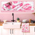 Leinuosen 8 Sets Sets Pcs Pink Rose Kitchen Towels and Dishcloths Oven Mitts and Pot Holders Absorbent Kitchen Gloves