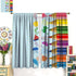 Focusbrite Set 2 Panels,42x63 Inches Children Pencil Curtains Cute Crayon Colourful Design Kids Boys Girls Curtain