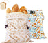 AOILONLI Bread Bag for Homemade Bread - 2 Packs XL Reusable Organic Beeswax
