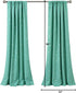 52" 84" Lush Decor Star Blackout Window Curtain Panels Pair W x L Turquoise - Blackout Curtains for Bedroom - Blue