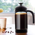 OVENTE 34 Ounce French Press Coffee Maker, Heat Resistant Borosilicate Glass, Black FPB34B