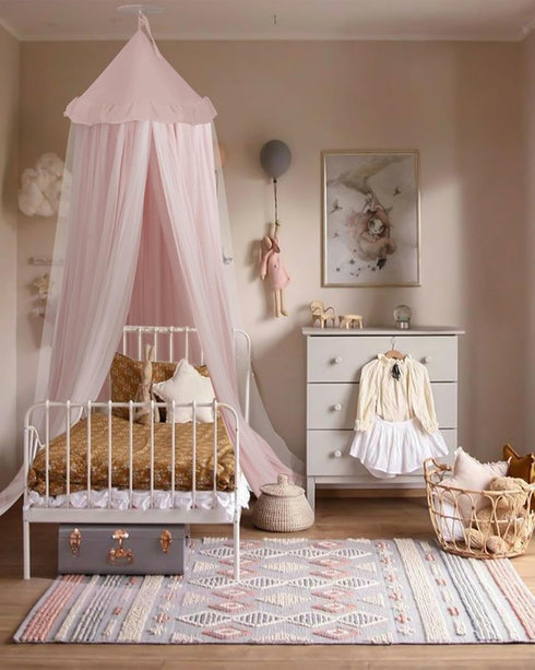 25.6''x106'', little dove Bed Canopy with Star Lights, Double Layer Canopy for Bed, Princess Play Tent for Girls Room