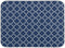 Super Absorbent Dish Drying Mat, Microfiber Fast-Drying Dish Mat 16" x 18", Cute Navy Blue Moroccan