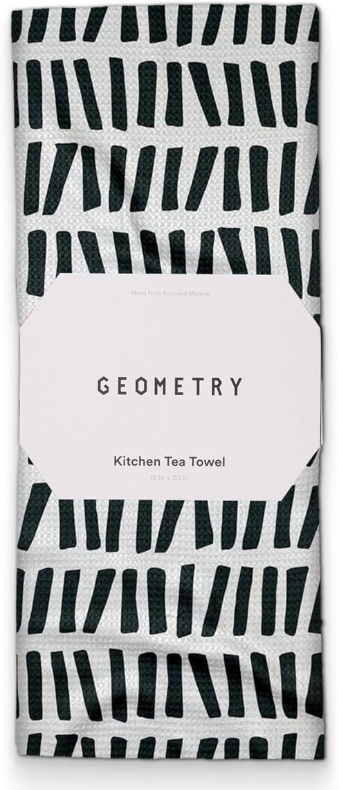 GEOMETRY Kitchen Tea Towels - Quick Dry Microfiber Dish Towels for Kitchen