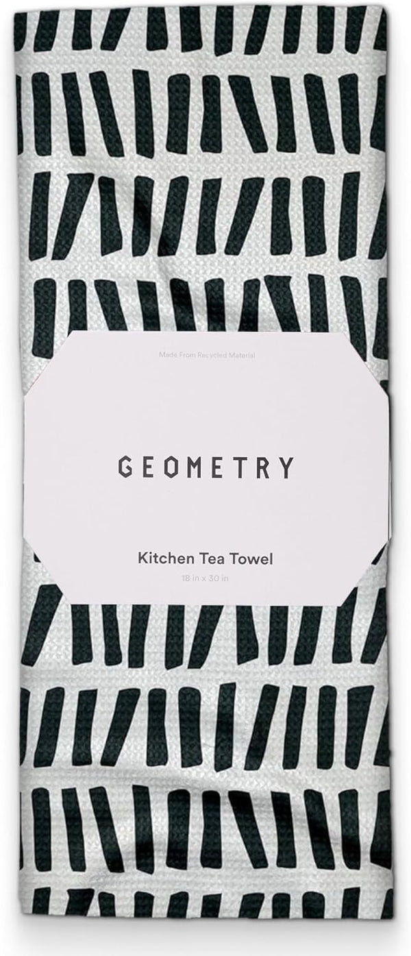 GEOMETRY Kitchen Tea Towels - Quick Dry Microfiber Dish Towels for Kitchen