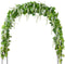 Mavee Artificial Wisteria Vine Garland Hanging Decor - 28.8ft Silk Flowers with Ivy Leaves for Wedding, Home Floral