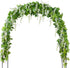 Mavee Artificial Wisteria Vine Garland Hanging Decor - 28.8ft Silk Flowers with Ivy Leaves for Wedding, Home Floral