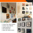 Vinyl Record Wall Mount, 5 Pack Floating Shelf for Black & White Album Display, No Wall Damage