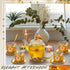 7 Set Set Pcs Floral Tea for Women, Vintage Flower Teapot With Gift Box, Glass Tea Kettle, Fancy Cup, Mug With Coasters