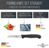 Sword & Crown Professional Paring Knife Set of 4, Easy to Grip, Super Sharp, Rust Free, Dishwasher Safe