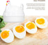 Rapid Egg Cooker, 4 Egg Capacity Electric Cooker for Hard Boiled, Poached, Scrambled Eggs for Home Kitchen