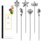 Homestia Metal Cocktail Picks for Drinks, 4.7" Ocean Series Cocktail Skewers, 6Pcs Fancy Reusable Martini Picks