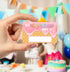 BirtDerr 30PCS What's Your Ice Cream Name, Ice Cream Decorations for Birthday Party, Sticker Name Cards for Birthday